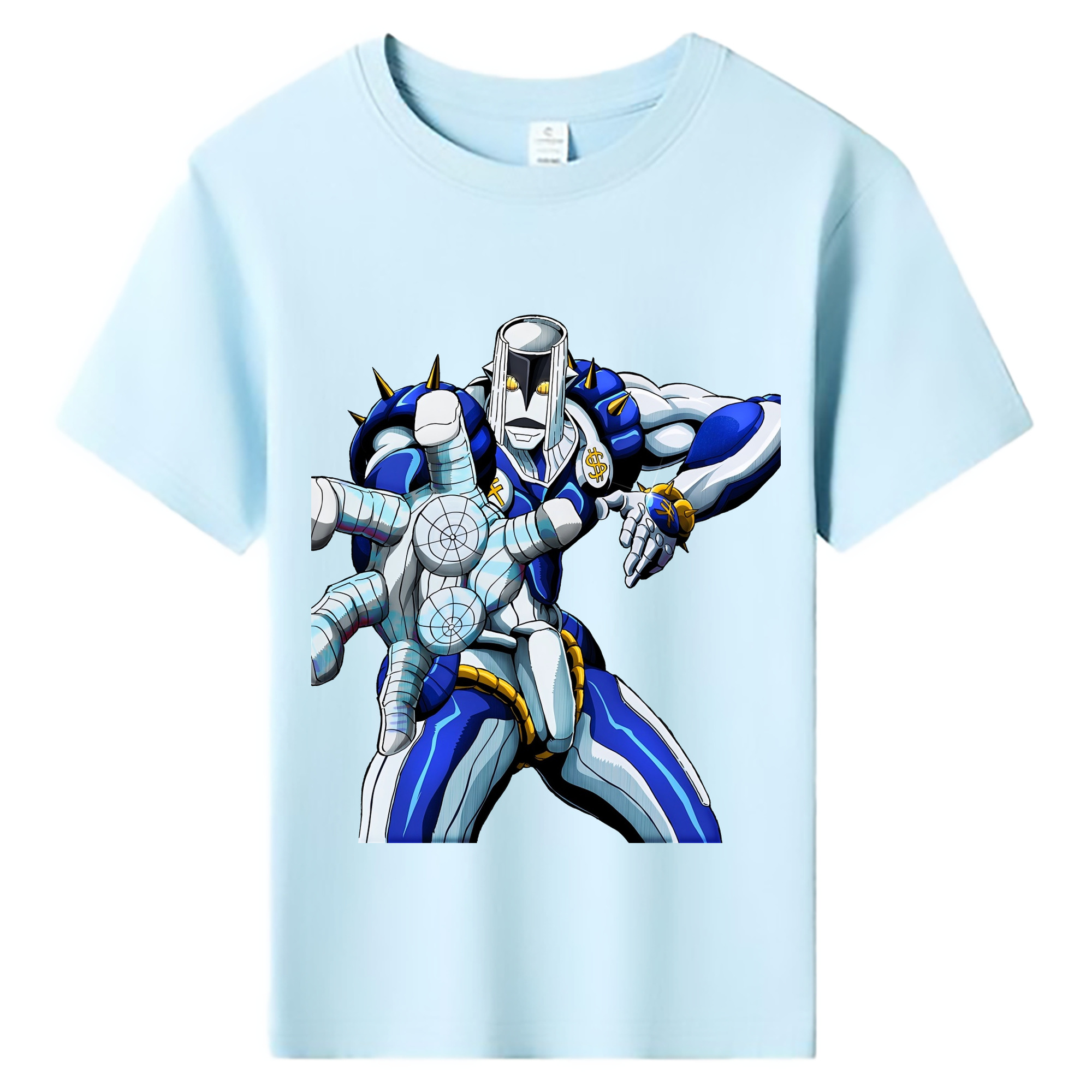 （画像用） ジョジョの奇妙な冒険 虹村億泰 にじむら おくやす JoJo's Bizarre Adventure Nijimura Okuyasu 綿100％キッズTシャツ（フロントプリント）